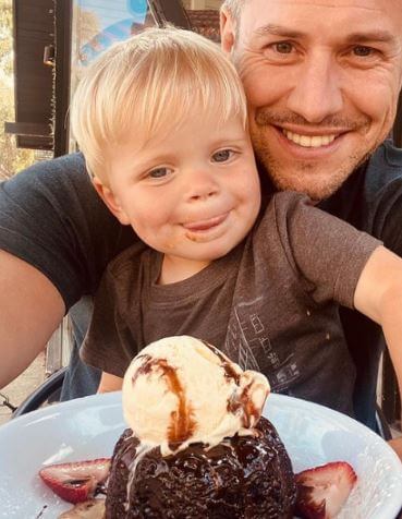 Hudson London Anstead with his father, Ant Anstead  